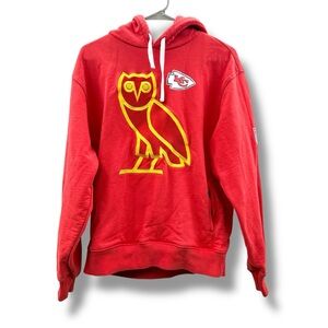OVO‎ October’s Very Own Kansas City Chiefs Hoodie Unisex Size Small Red Drake